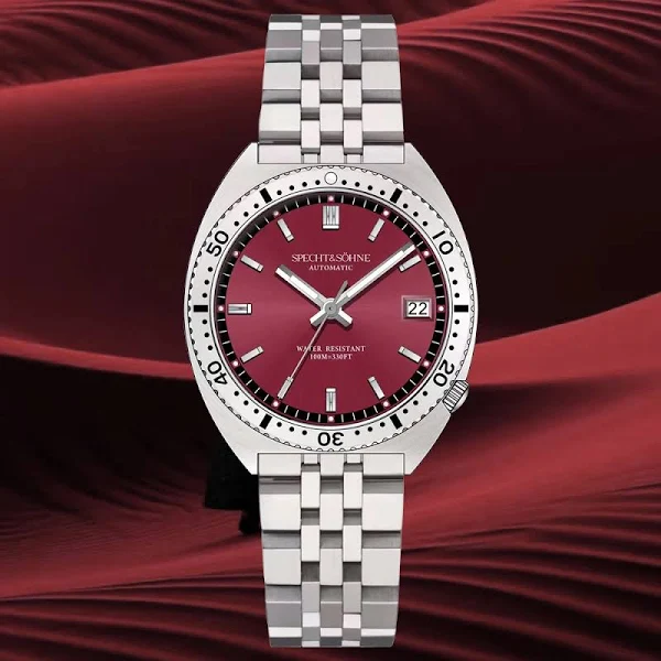 Specht & Söhne nowy zegarek dla nurka dla mężczyzn automatyczne mechaniczne zegarki na rękę japonia