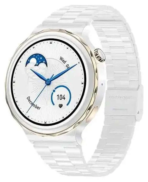 Smartwatch zegarek Bestphone BF5 złoty z opaską stalową srebrną