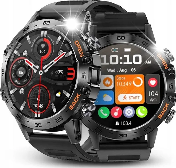 Smartwatch Zegarek Męski Menu Pl Rozmowy Smart Watch Wodoodporny