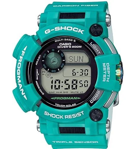 Męski zegarek Casio G-Shock Frogman w kolorze błękitu morskiego