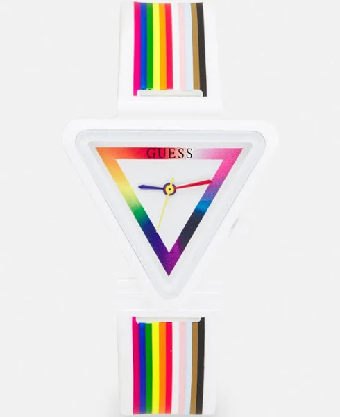 Guess Akcesoria Kobieta Wielobarwność ONE Size Zegarek damski Fame Triangle biały