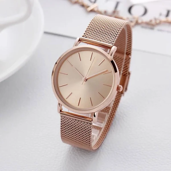 kobiet HANNAH MARTIN zegarek damski różowe złoto luksusowa tarcza japonia zegarek kwarcowy zegarek z