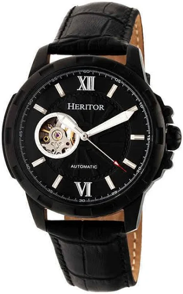 Heritor Zegarek automatyczny Bonavento w kolorze czarnym