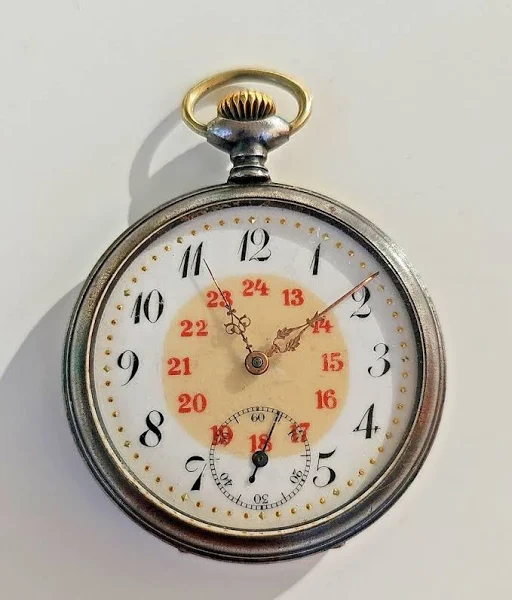 Antyczny Mechaniczny Zegarek Kieszonkowy Junghans Spz-9
