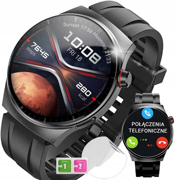 Smartwatch Zegarek Polskie Menu Rozmowy Sport Smart Watch Męski