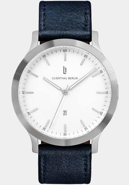 Huxley Silver White - skóra granatowy