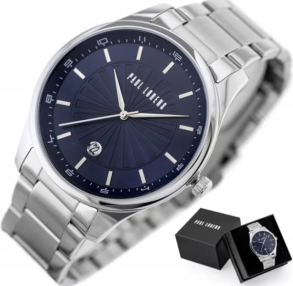 Zegarek Męski Paul Lorens Draken +grawer Komplet Prezentowy datownik