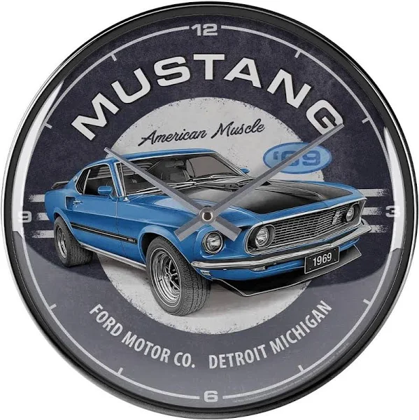 Zegar ścienny "Ford Mustang
