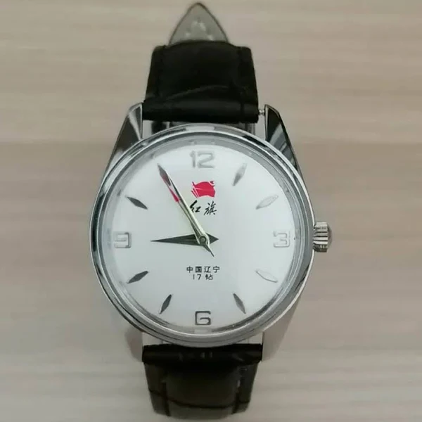 36mm klasyczny Retro Hongqi ręczny zegarek mechaniczny wodoodporny doskonały stalowy męski zegarek