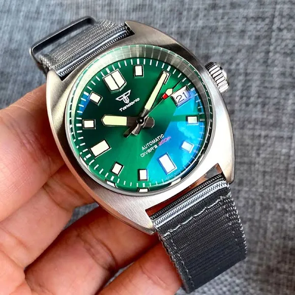 36mm 200M automatyczny zegarek do nurkowania dla mężczyzn luksusowy zegarek armia wojskowy zegarek