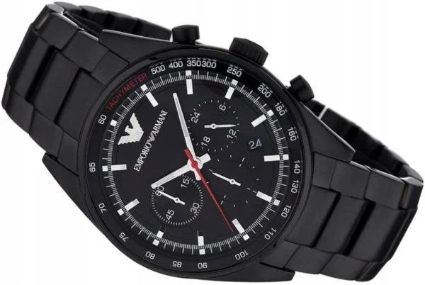 Emporio Armani Zegarek męski AR6094 Czarny/Stal Ø43 mm