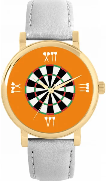 TLWS-31339 Toff London Pomarańczowy zegarek do tarczy rzymskiej