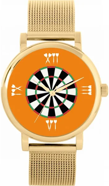 TLWS-31347 Toff London Pomarańczowy zegarek do tarczy rzymskiej