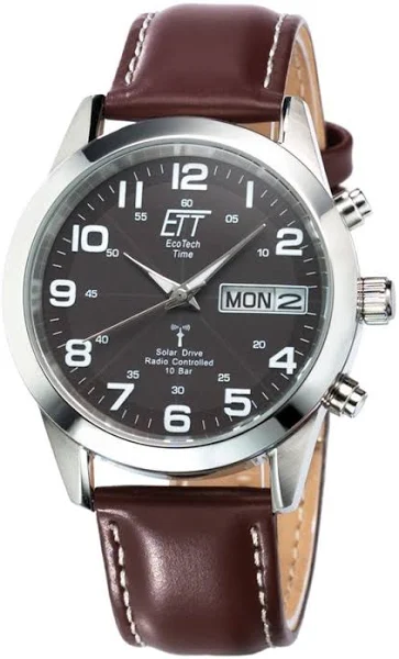 ETT Eco Tech Time Ett EGS-11251-22L Solar Drive Radio Controlled Gobi Men's