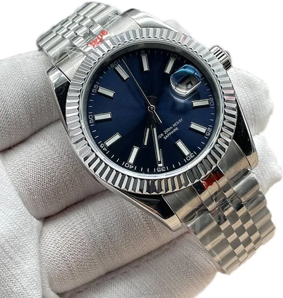 41MM mechaniczne zegarki na rękę luksusowe szafirowe szkło 200M wodoodporne zegarki automatyczne ze