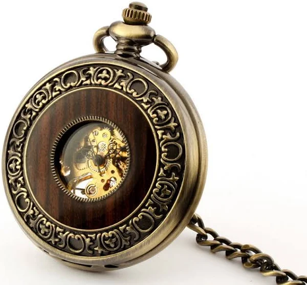 Empik Zegarek na łańcuszku Elegancja w drewnie I