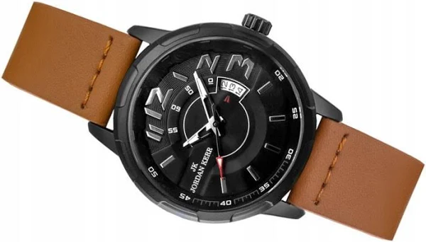 Duży Damski Zegarek Jordan Kerr Pasek Datownik