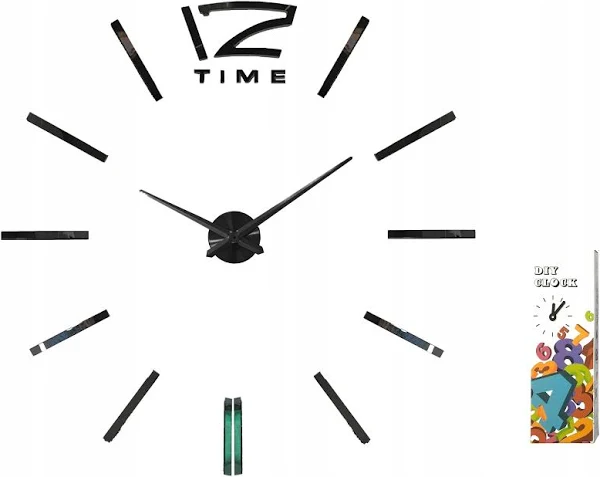 Zegar Ścienny mechanizm naklejany na ścianę duży