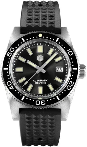 San Martin nowy 62mas 37mm nurek męski zegarek klasyczny luksusowy szafirowy PT5000 SW200