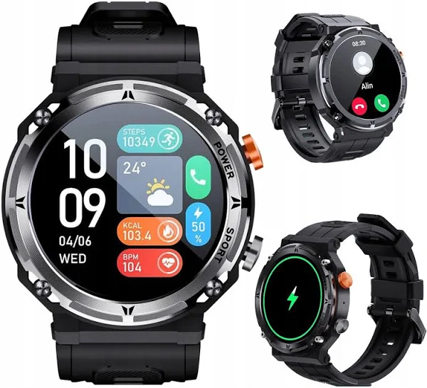 Bluetooth Zegarek Taktyczny 5ATM