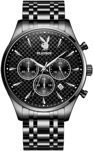 PLAYBOY oryginalny zegarek kwarcowy dla mężczyzn chronograf męskie zegarki biznesowe wodoodporna