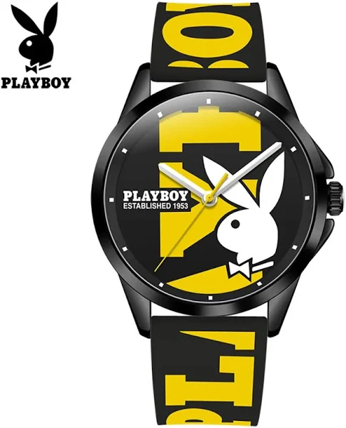 Luksusowy zegarek marki PLAYBOY dla mężczyzn na co dzień wodoodporny kwarcowe zegarki męskie
