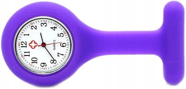 Medyczny zegarek pielęgniarki lekarza kosmetyczki