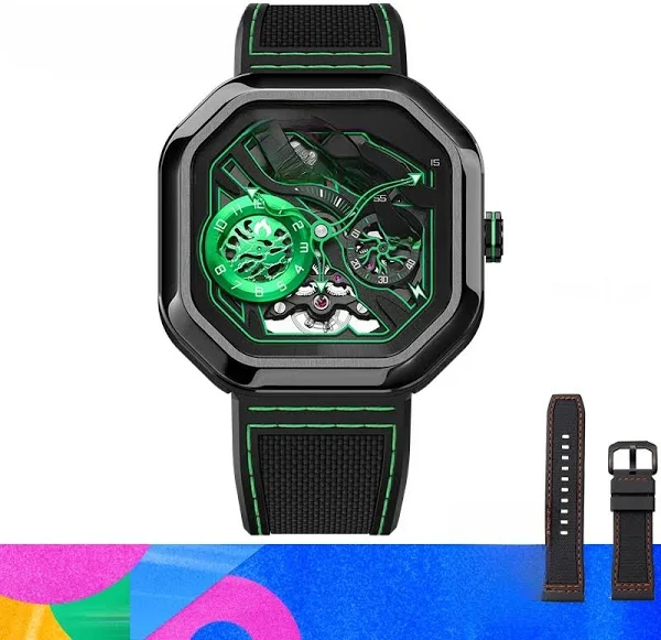 AGELOCER oryginalny zegarek wulkaniczny moda męska luksusowy szkielet automatyczny zegarek