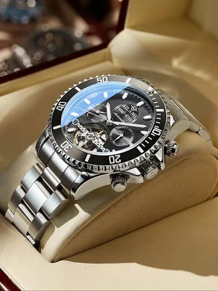 AILANG mechaniczny zegarek z tourbillonem dla mężczyzn automatyczny szkielet męskie zegarki Top