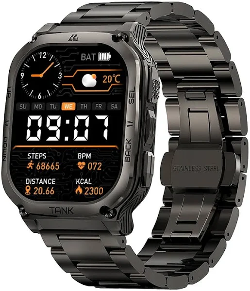 2024 oryginalny KOSPET TANK M3 Smartwatches mężczyźni inteligentny zegarek 480mAh AMOLED AOD