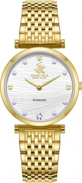 Empik Zegarek damski BEVERLY HILLS BP3737X.130 złoty fashion z diamentami