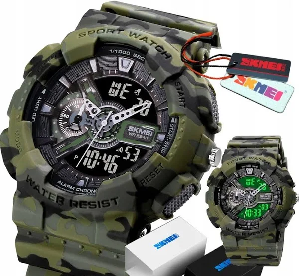 Skmei Zegarek męski elektroniczny stoper