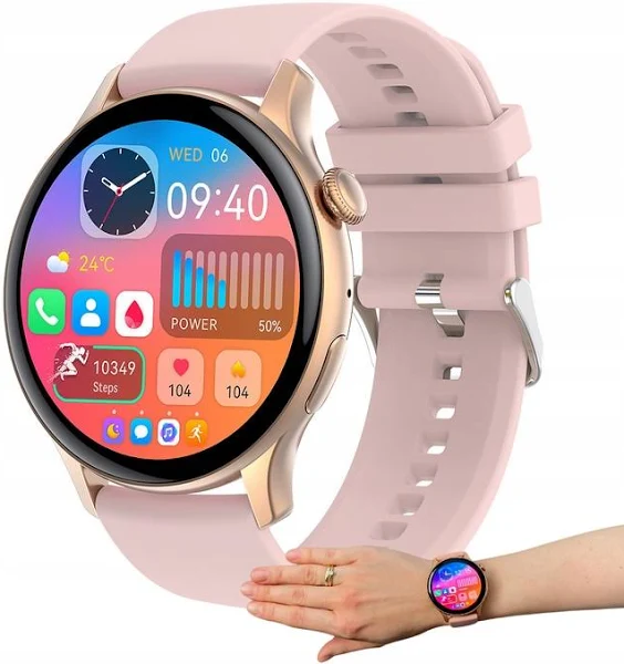 Smartwatch damski SAYBERG HK85 AMOLED złoty