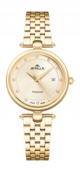 NOWY ORYGINALNY Zegarek damski Appella L50002.1141DQ z Diamentami