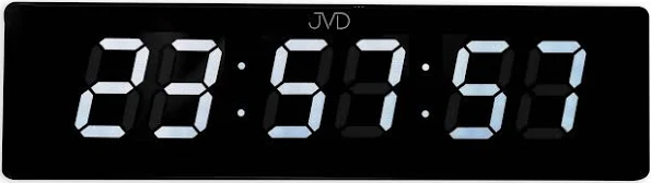 Zegar LED biały JVD DH4813.3 stoper timer