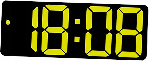 Biurkowy zegar cyfrowy budzik Led biurko 12H nowoczesny duży ekran