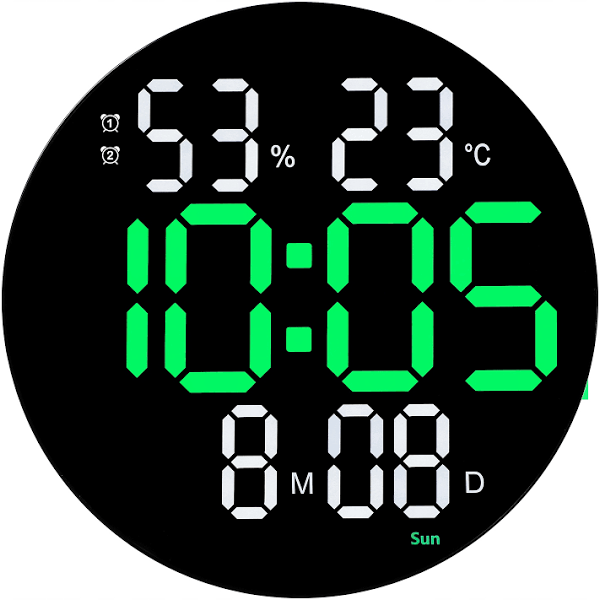 Elektroniczny cyfrowy budzik Led wiszący na ścianie