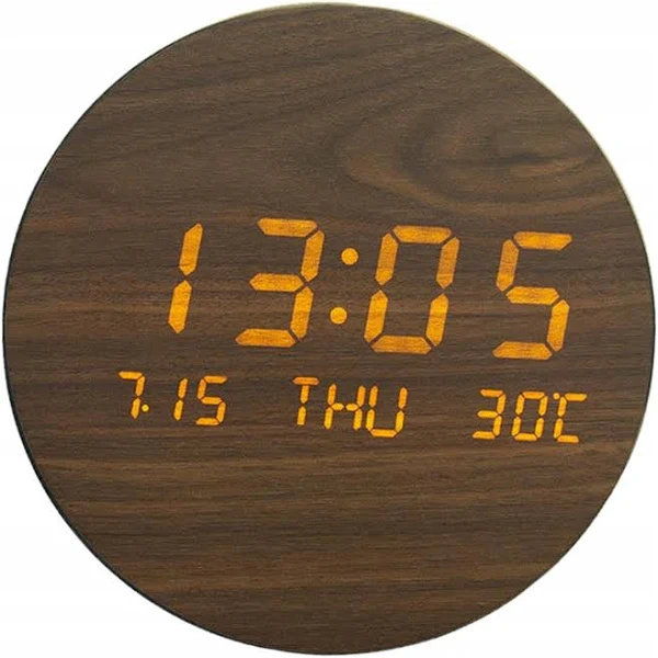 7,5-calowy cyfrowy zegar ścienny Cicha elektroniczna ściana