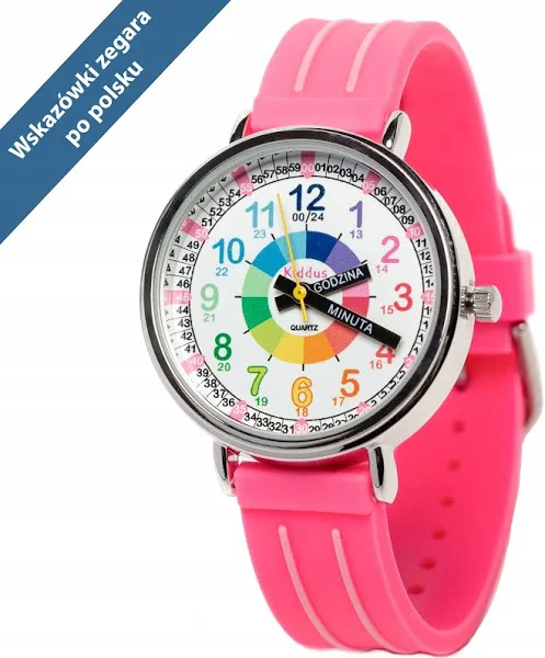 Kiddus Zegarek edukacyjny dla Chłopców i Dziewczynek. Do nauki godzin
