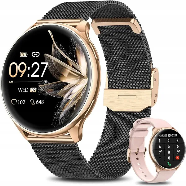 Smartwatch Damski Zegarek Dla Kobiety Amoled Rozmowy 300MAH Ciśnieniomierz