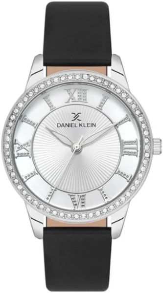 Zegarek Damski Daniel Klein Fiord DK11791-1 Czarny Pasek