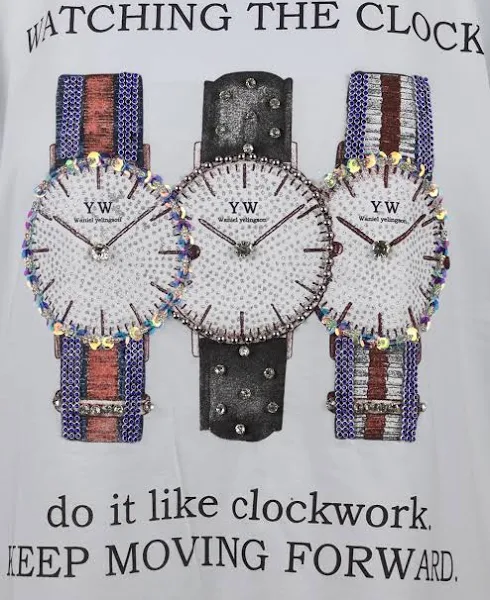 Koszulka zegarki biała