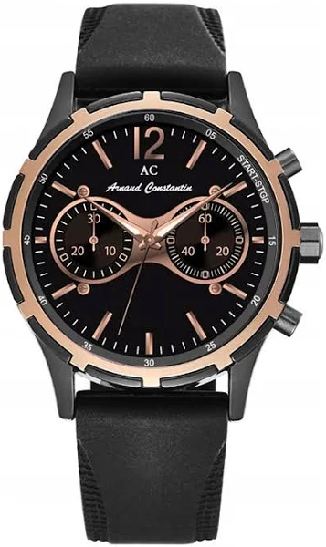 Zegarek męski Ac analogowy pasek czarny 4