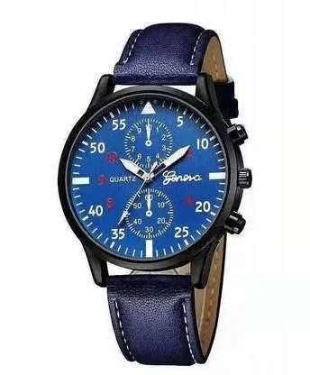 Zegarek Męski Z Paskiem Na Pasku Niebieski 294