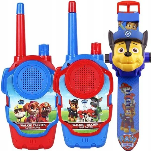 Psi Patrol zestaw do zabawy Zegarek z projektorem chase 2x Walkie Talkie
