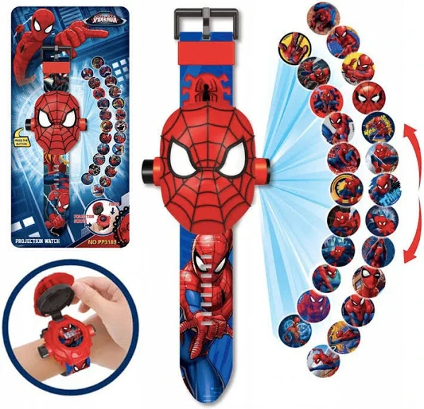 Zegarek 3D Spiderman Z Projektorem Rzutnik Zdjęć