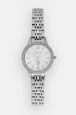 U.S. Polo Assn. Zegarek kwarcowy w kolorze srebrno-białym