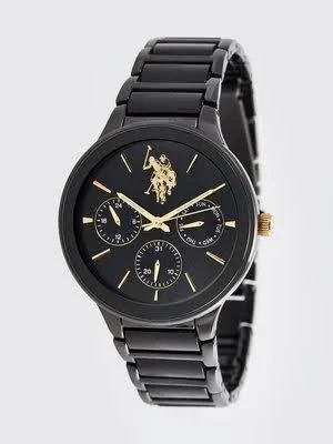 Zegarek kwarcowy w kolorze czarnym rozmiar: onesize U.S. Polo Assn.