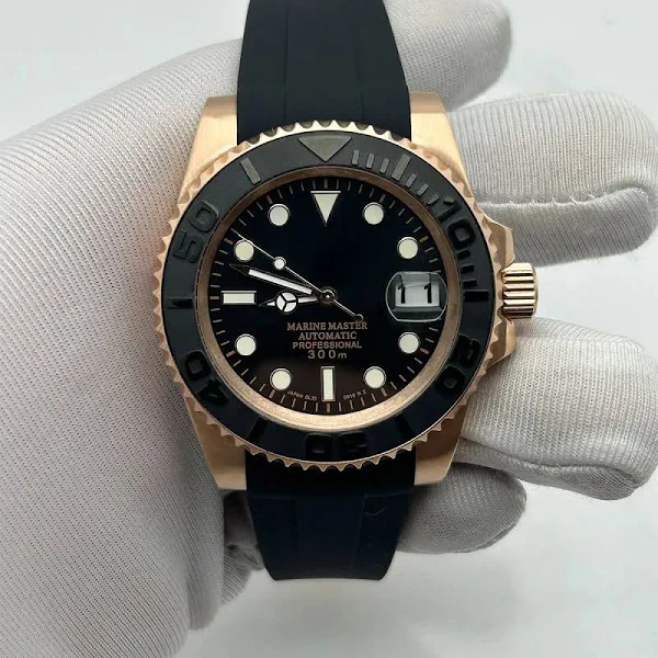 40mm męski zegarek NH35 koperta mechaniczne zegarki na rękę