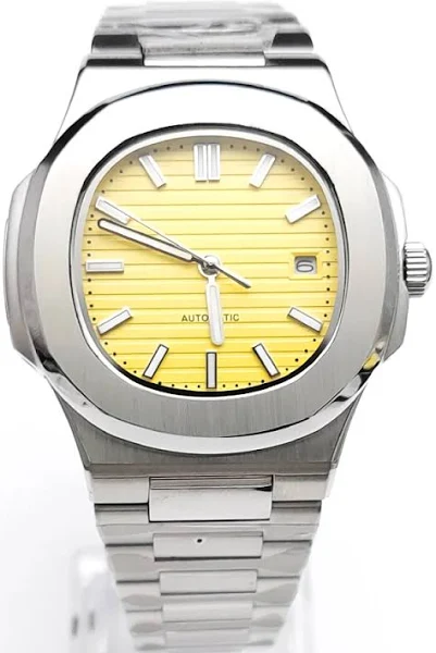 40mm kwadrat mechaniczny automatyczny męski zegarek NH35/8215 data